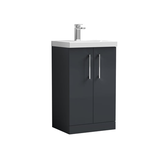 500mm Floor Standing 2 Door Vanity & Basin 3