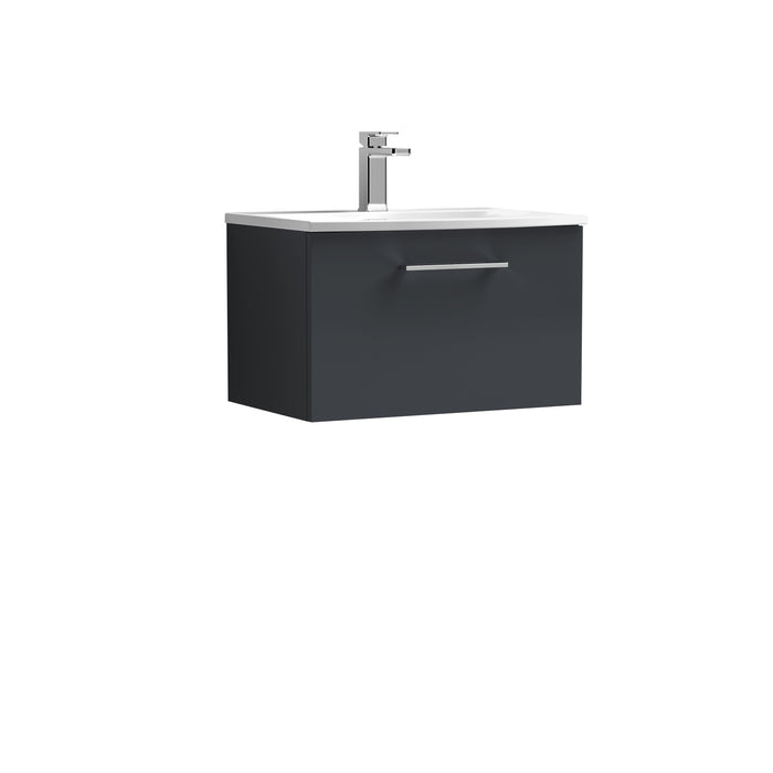 600mm Wall Hung 1 Drawer Vanity & Basin 4