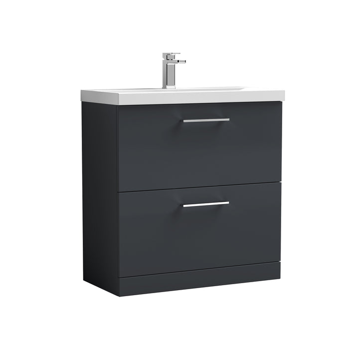 800mm Floor Standing 2 Drawer Vanity & Basin 1