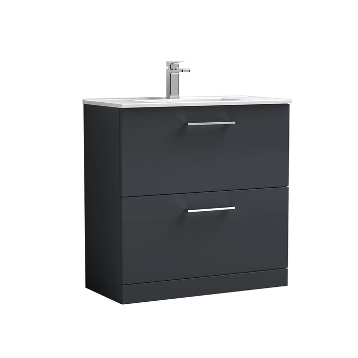 800mm Floor Standing 2 Drawer Vanity & Basin 2