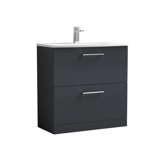 800mm Floor Standing 2 Drawer Vanity & Basin 4