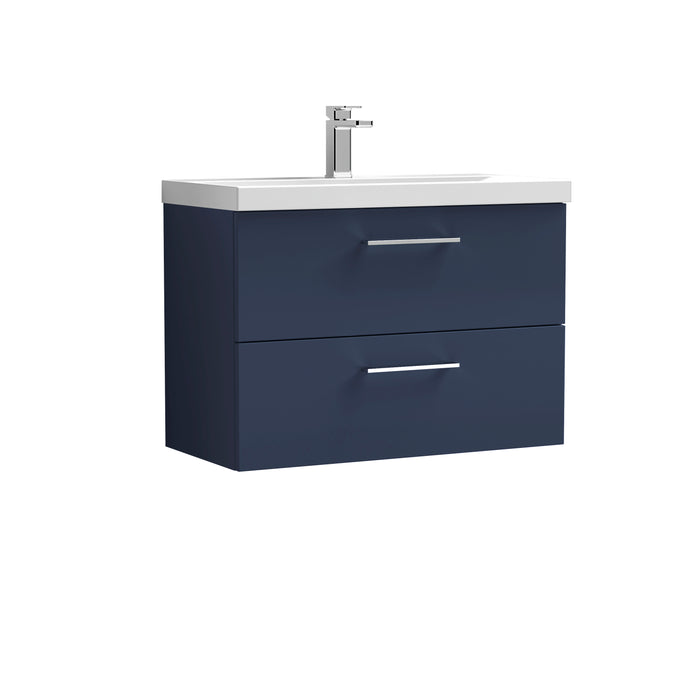 800mm Wall Hung 2 Drawer Vanity & Basin 1