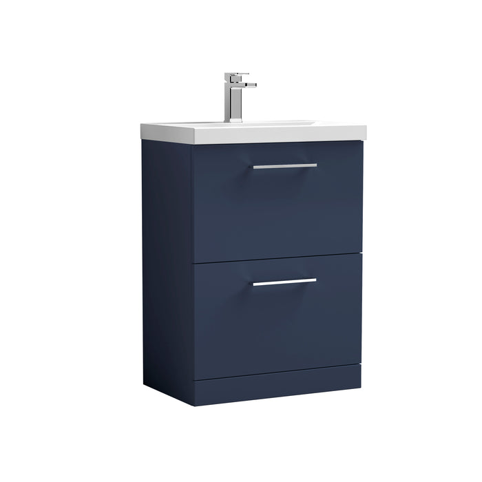 600mm Floor Standing 2 Drawer Vanity & Basin 1