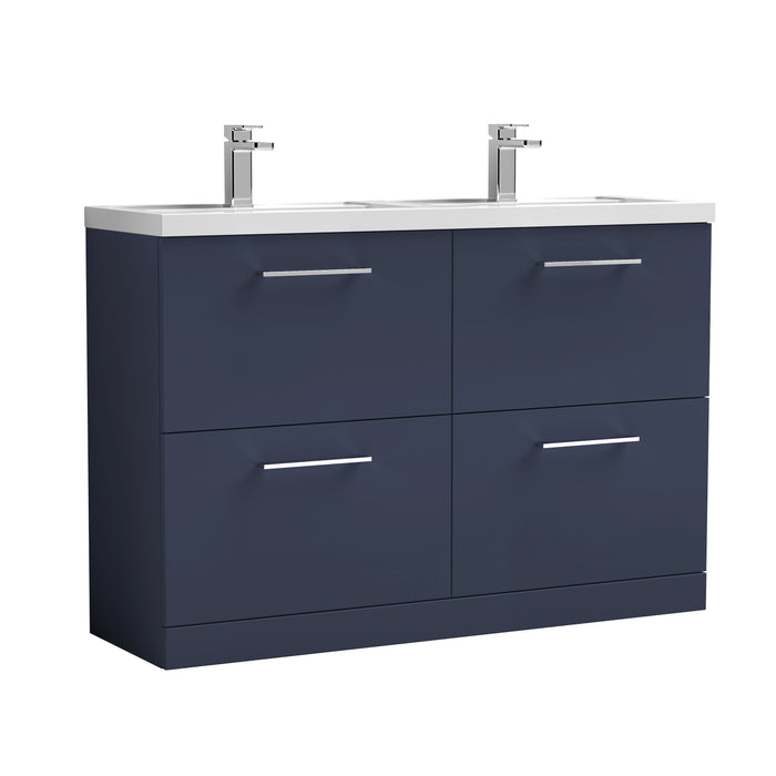 1200mm Floor Standing 4 Drawer Vanity & Double Basin 1