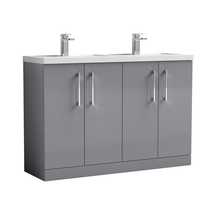 1200mm Floor Standing 4 Door Vanity & Double Basin 1