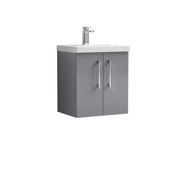 500mm Wall Hung 2 Door Vanity & Basin 1