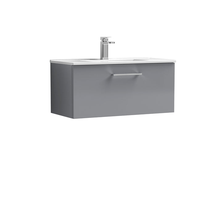 800mm Wall Hung 1 Drawer Vanity & Basin 2