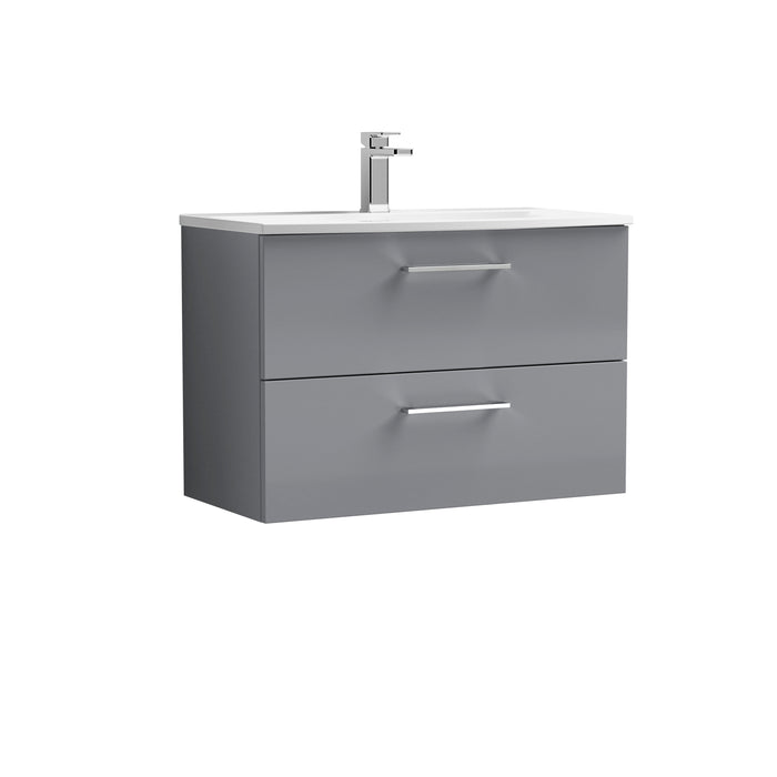 800mm Wall Hung 2 Drawer Vanity & Basin 4