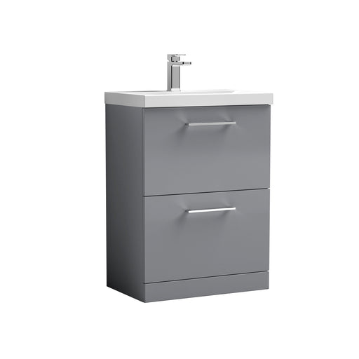 600mm Floor Standing 2 Drawer Vanity & Basin 3