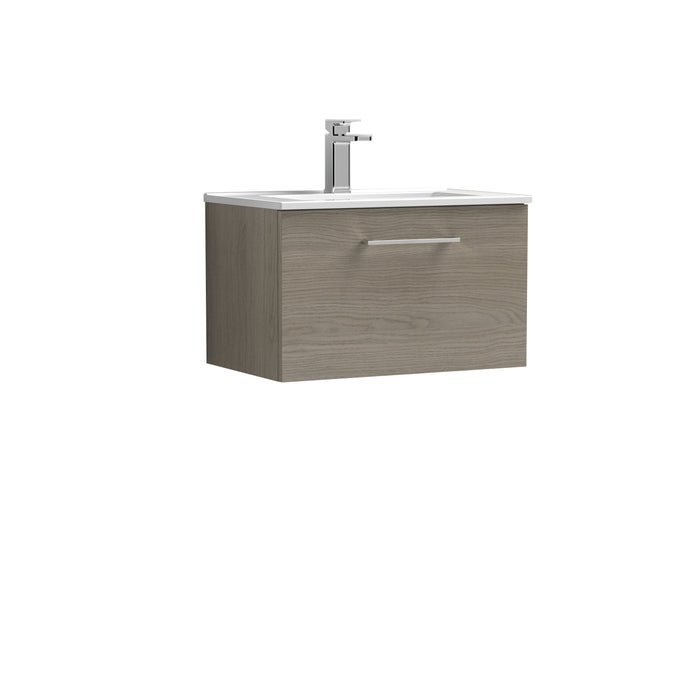 600mm Wall Hung 1 Drawer Vanity & Basin 2