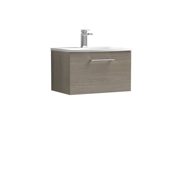 600mm Wall Hung 1 Drawer Vanity & Basin 4