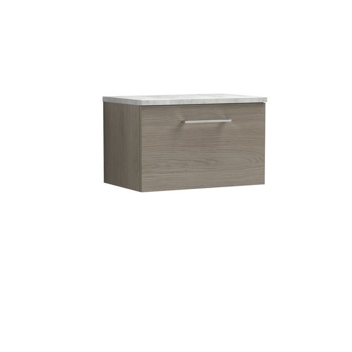 600mm Wall Hung 1 Drawer Vanity & Laminate Top