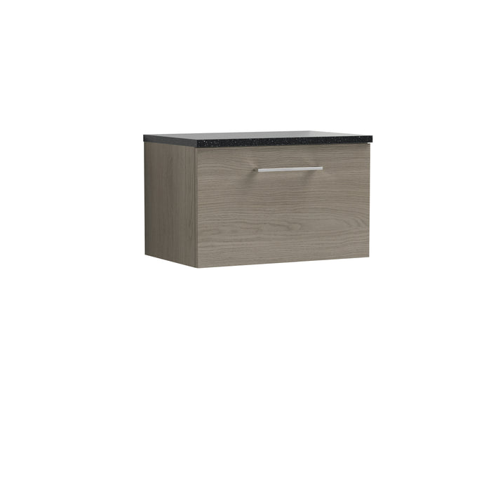 600mm Wall Hung 1 Drawer Vanity & Laminate Top