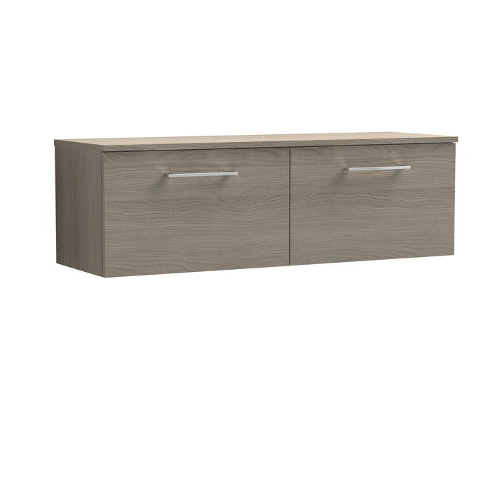 1200mm Wall Hung 2 Drawer Vanity & Worktop