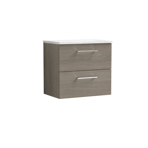 600mm Wall Hung 2 Drawer Vanity & Laminate Top