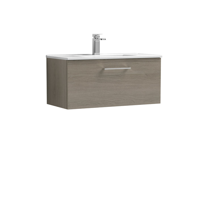 800mm Wall Hung 1 Drawer Vanity & Basin 2