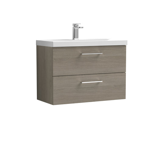 800mm Wall Hung 2 Drawer Vanity & Basin 1