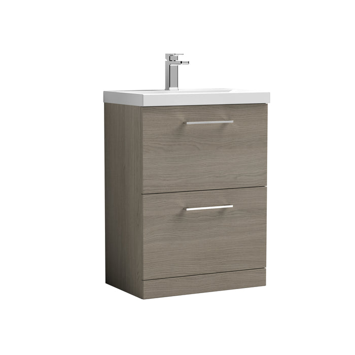 600mm Floor Standing 2 Drawer Vanity & Basin 1