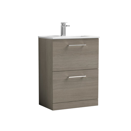 600mm Floor Standing 2 Drawer Vanity & Basin 2