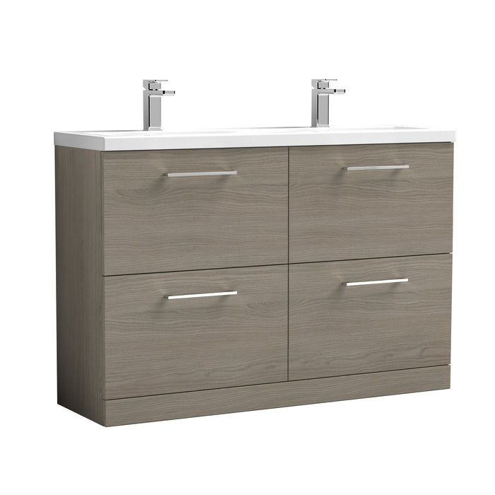 1200mm Floor Standing 4 Drawer Vanity & Double Basin 2