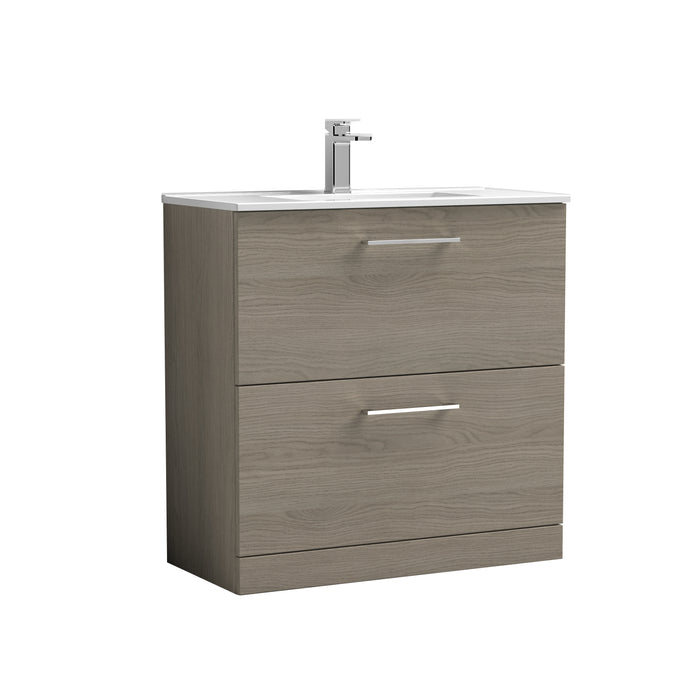 800mm Floor Standing 2 Drawer Vanity & Basin 2