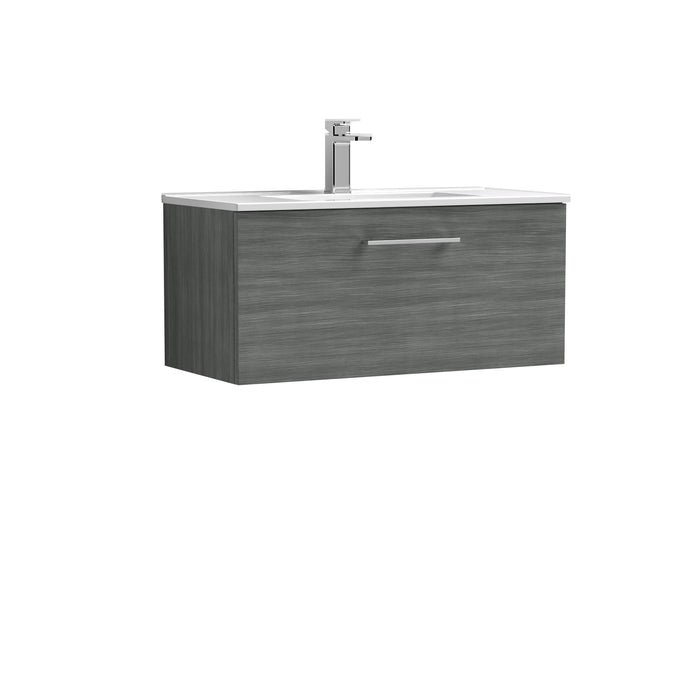 800mm Wall Hung 1 Drawer Vanity & Basin 2