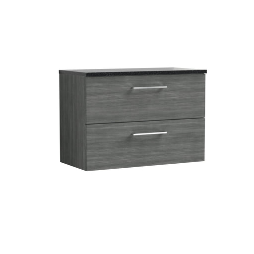 800mm Wall Hung 2 Drawer Vanity & Laminate Top