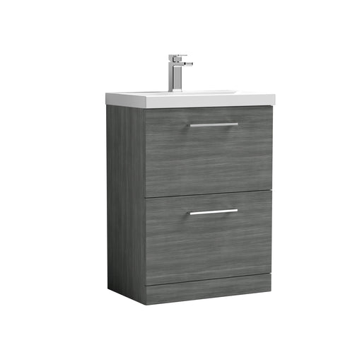 600mm Floor Standing 2 Drawer Vanity & Basin 1