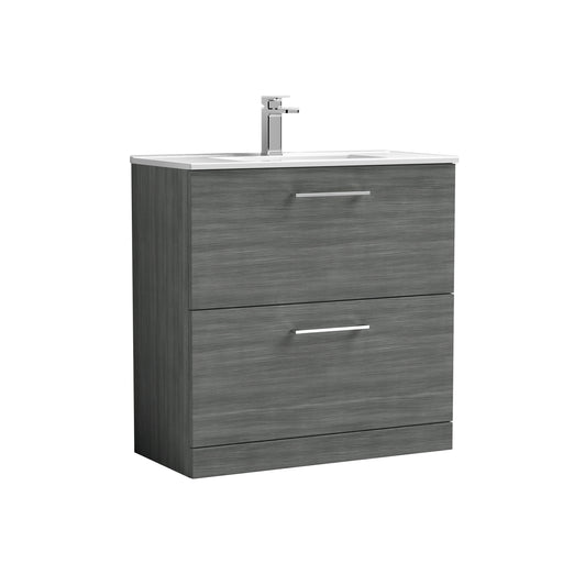 800mm Floor Standing 2 Drawer Vanity & Basin 2