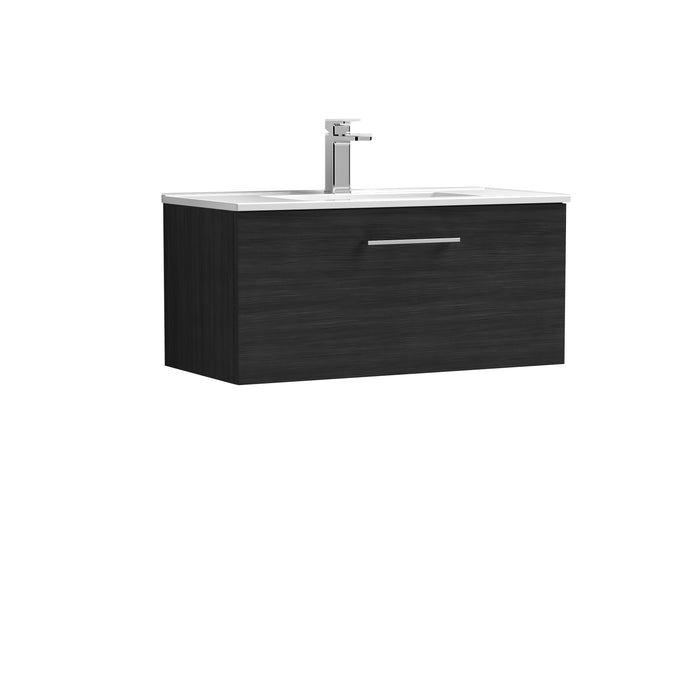 800mm Wall Hung 1 Drawer Vanity & Basin 2