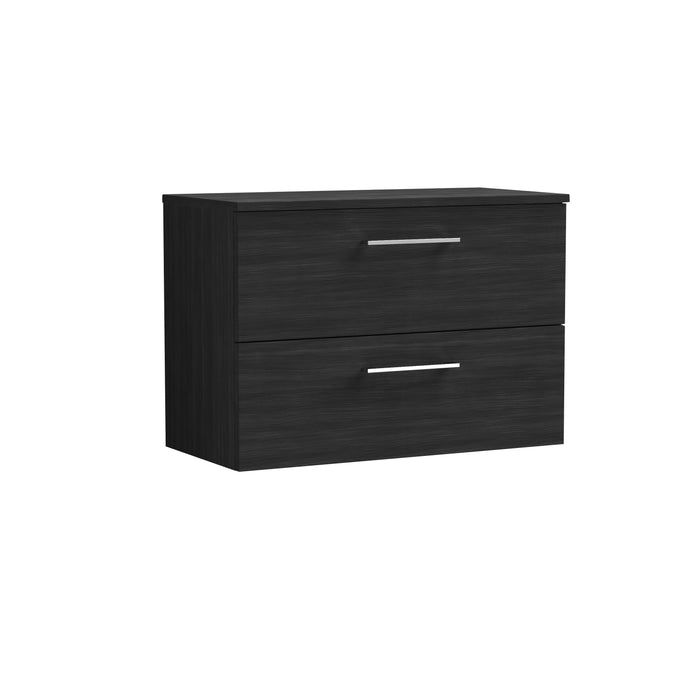 800mm Wall Hung 2 Drawer Vanity & Worktop