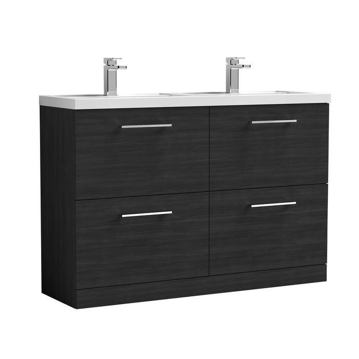 1200mm Floor Standing 4 Drawer Vanity & Double Basin 1