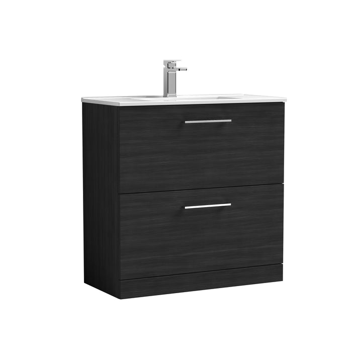 800mm Floor Standing 2 Drawer Vanity & Basin 2