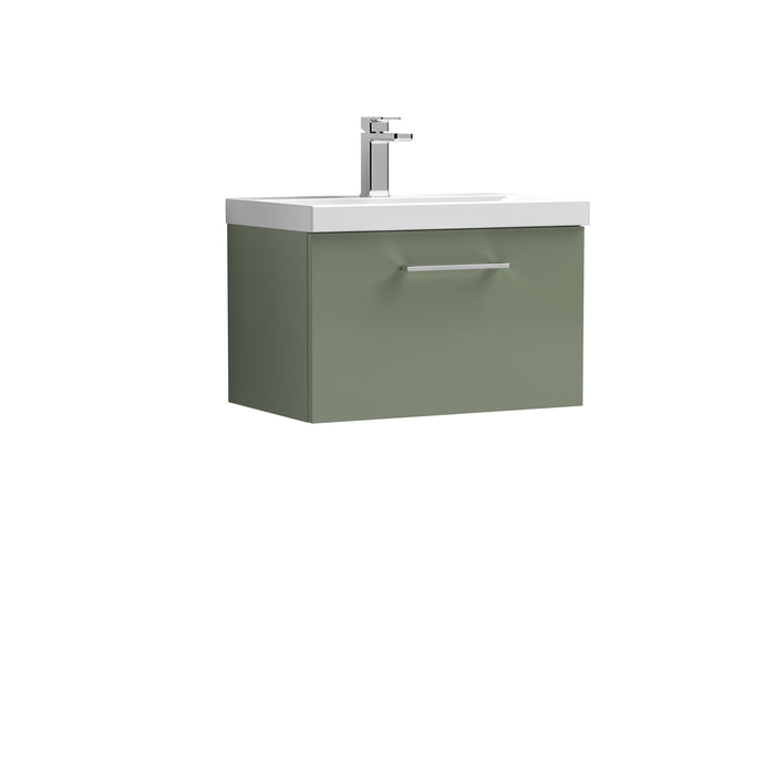 600mm Wall Hung 1 Drawer Vanity & Basin 3