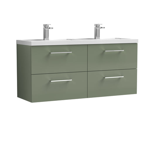 1200mm Wall Hung 4 Drawer Vanity & Double Basin