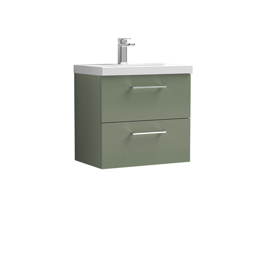 600mm Wall Hung 2 Drawer Vanity & Basin 3