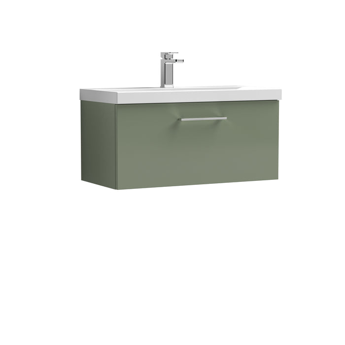 800mm Wall Hung 1 Drawer Vanity & Basin 1