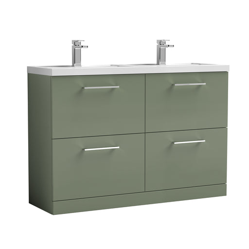 1200mm Floor Standing 4 Drawer Vanity & Double Basin 1