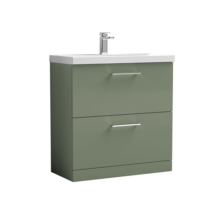 800mm Floor Standing 2 Drawer Vanity & Basin 1