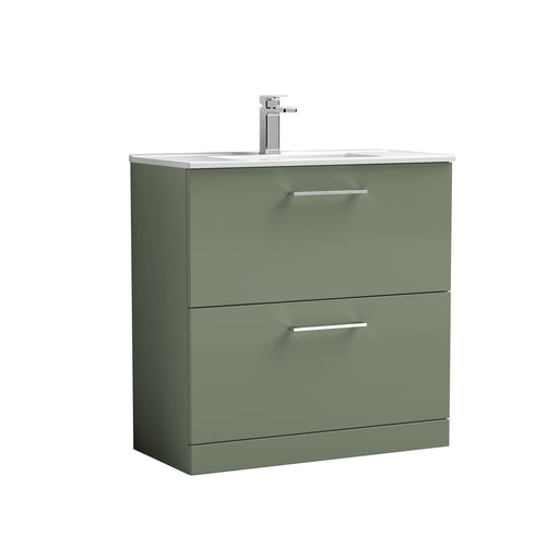 800mm Floor Standing 2 Drawer Vanity & Basin 2