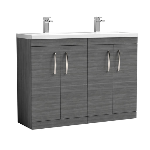 1200mm Floor Standing Cabinet With Double Ceramic Basin