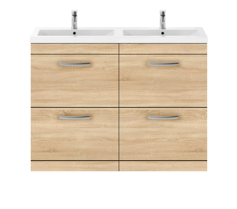 1200mm Floor Standing Cabinet With Double Ceramic Basin