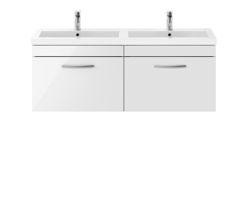 1200mm Wall Hung Cabinet With Double Basin