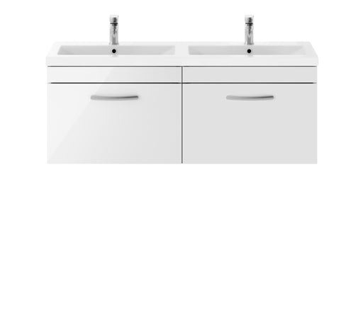 1200mm Wall Hung Cabinet With Double Ceramic Basin