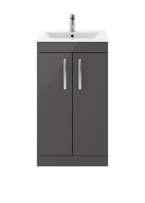 500mm Floor Standing Cabinet With Basin 2