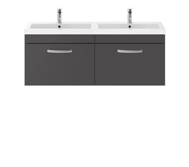 1200mm Wall Hung Cabinet With Double Basin