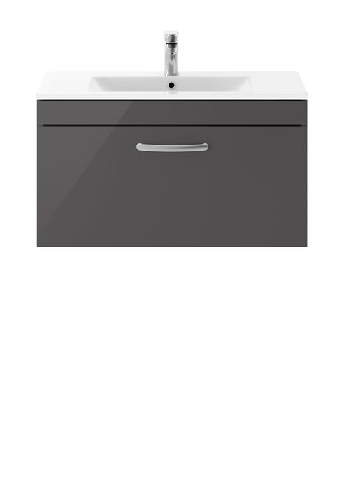 800mm Wall Hung Cabinet With Basin 2