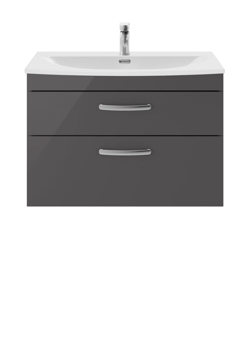 800mm Wall Hung Cabinet With Basin 4