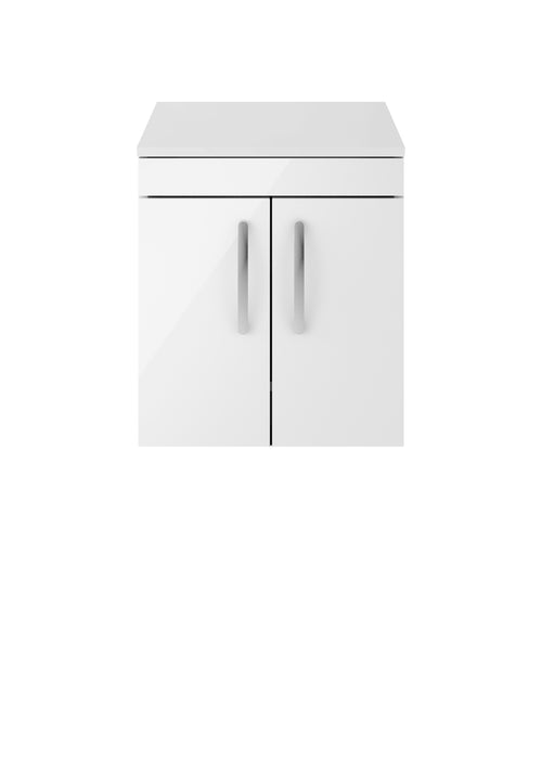 500mm Wall Hung Cabinet With Worktop