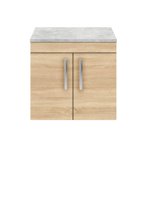 600mm Wall Hung Cabinet With Grey Worktop